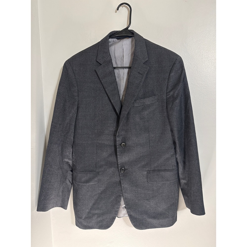 Brooks Brothers 1818 Milano Reda Wool Blazer Sport Coat Grey Houndstooth 40S